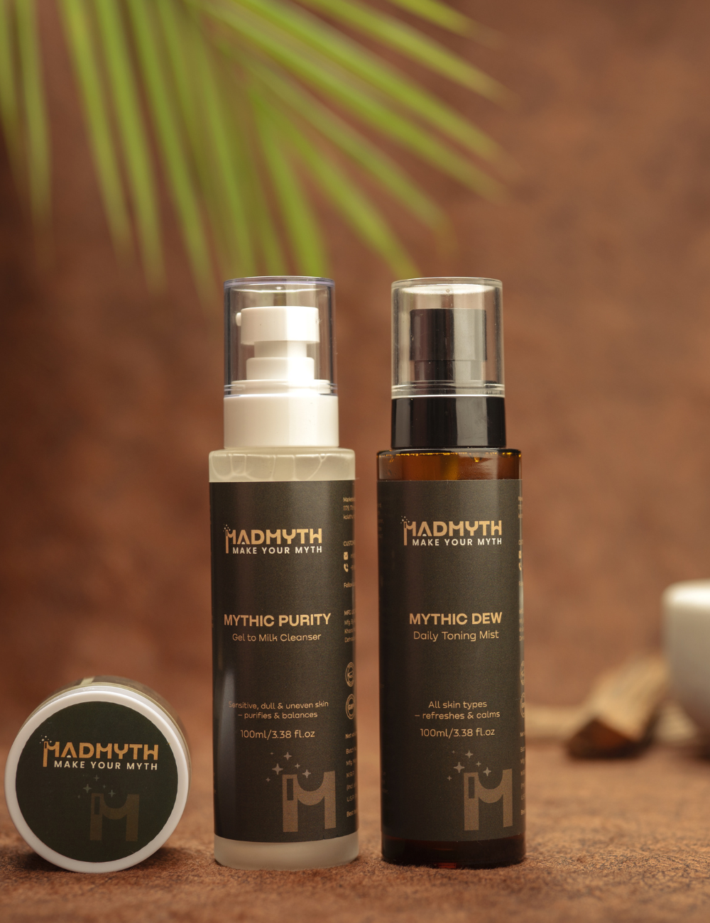 Mythic Combination & Pigmented Skin Ritual | Gentle Cleanser + Hydrating Toning Mist + Overnight Repair Cream (Vata-Pitta)