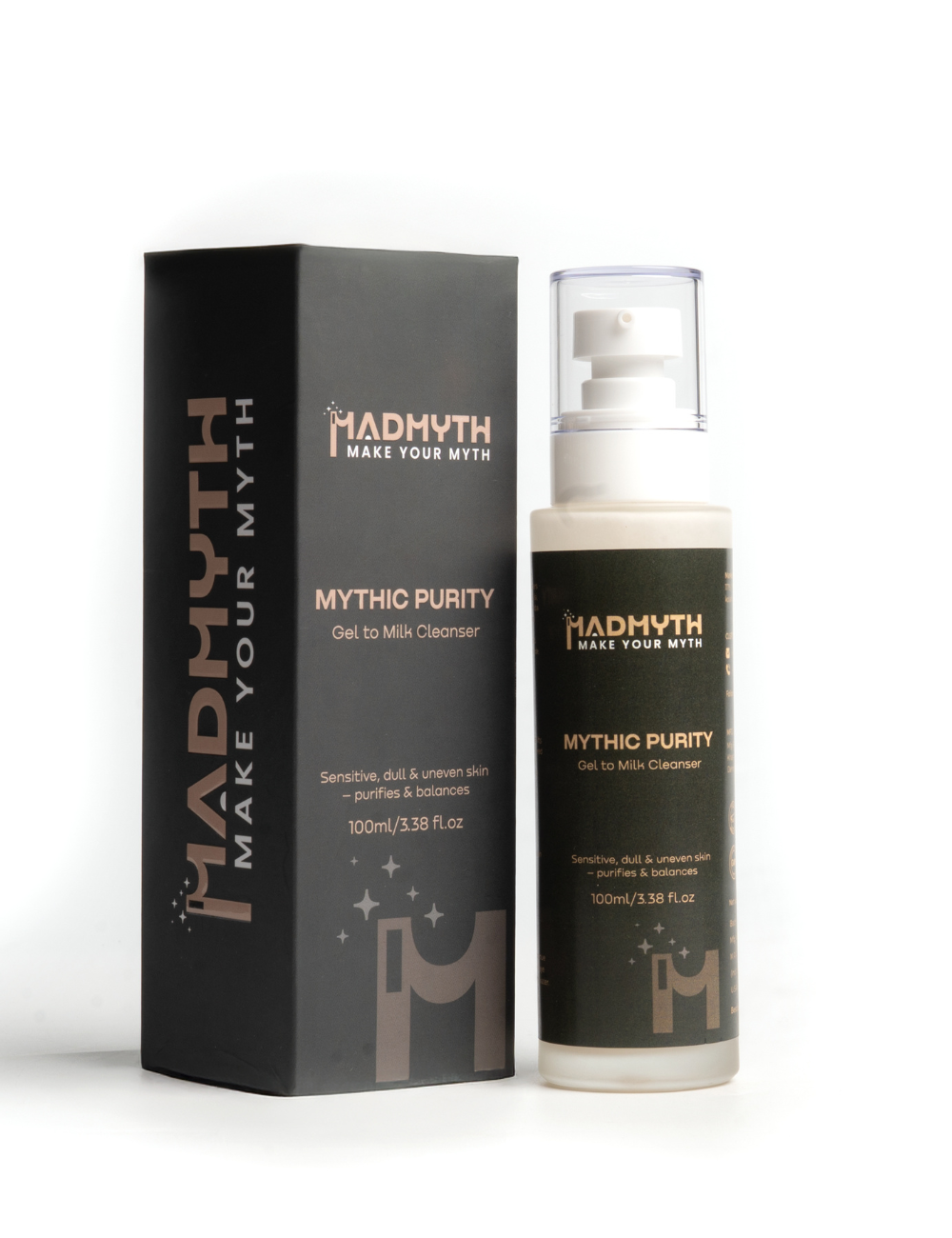 Mythic Purity – Gel-to-Milk Cleanser.