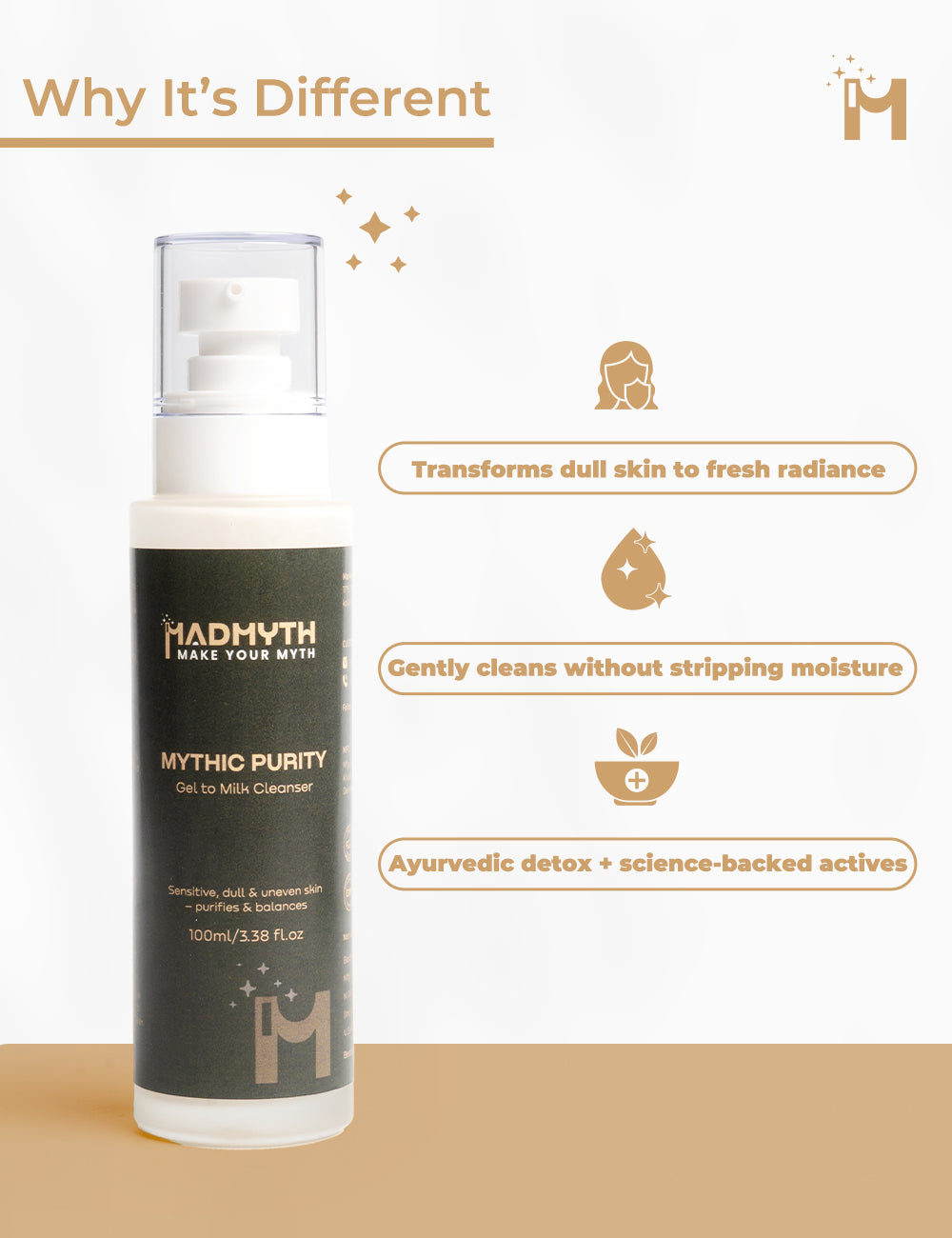 Mythic Purity – Gel-to-Milk Cleanser.